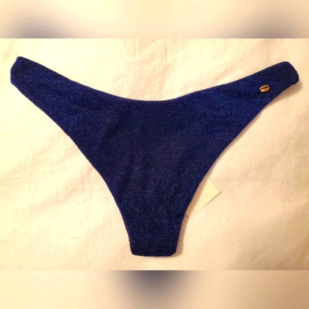 NWT Baobab 3 Piece Set Goa Bikini W/ Mia Pareo Navy Sparkle - Picture 10 of 14